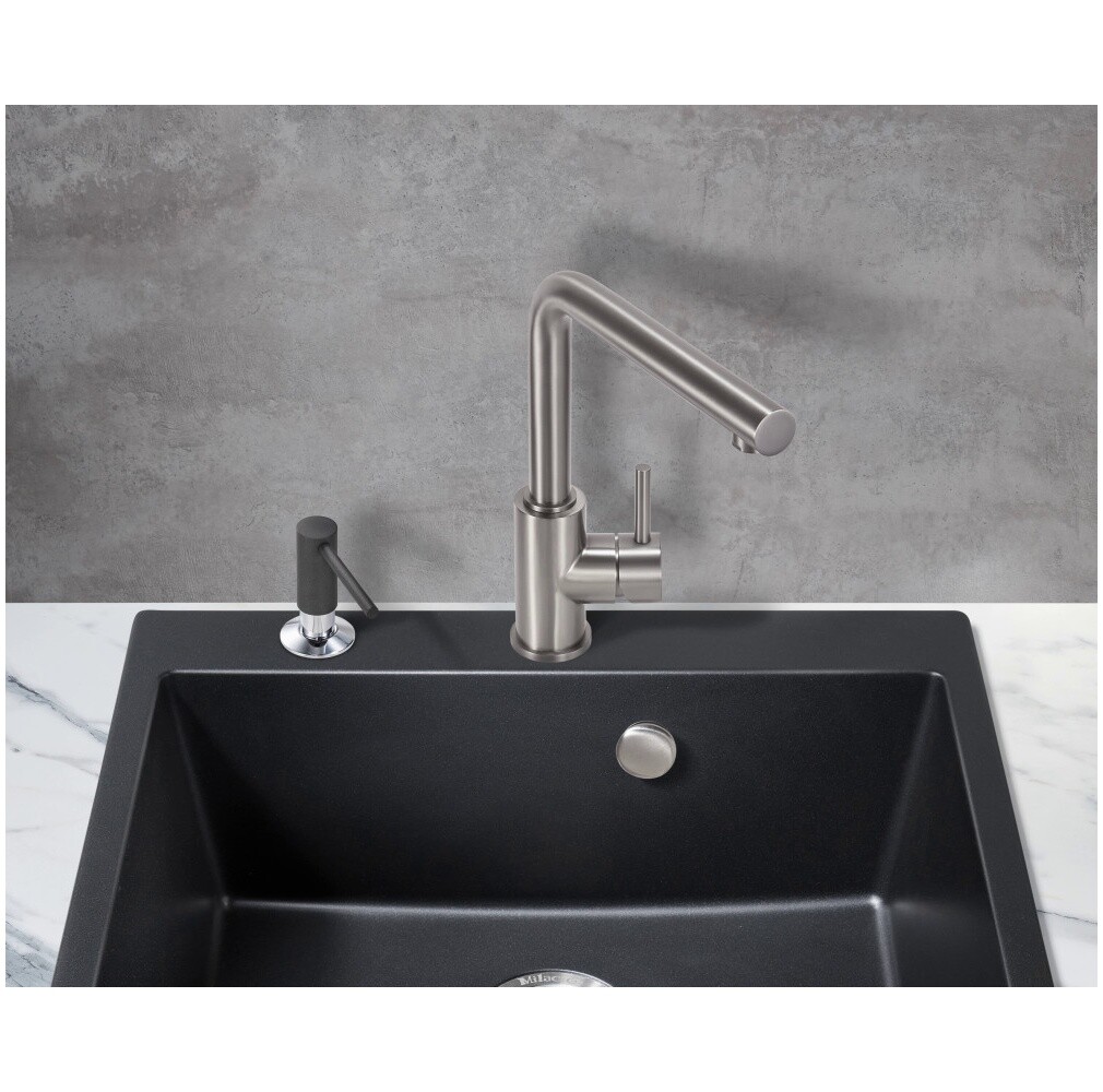 Смеситель для кухни однорычажный воронёная сталь Milacio Ultra MCU.555.GM - изображение 4