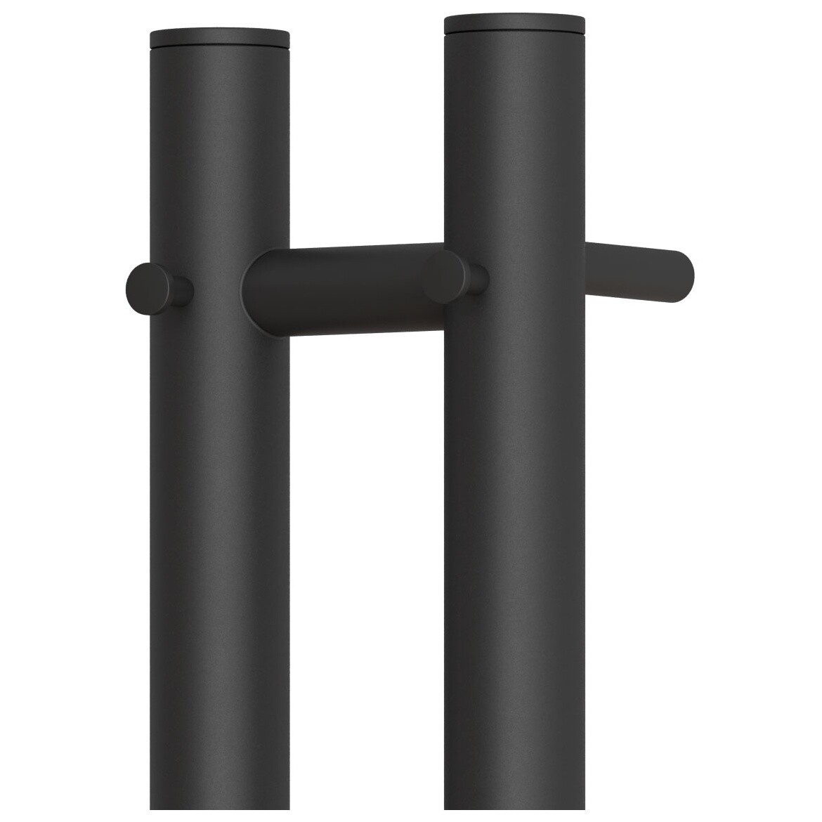 Полотенцесушитель электрический 80х120 см с диммером справа черный Point "Деметра" PN12812B П3 - изображение 4