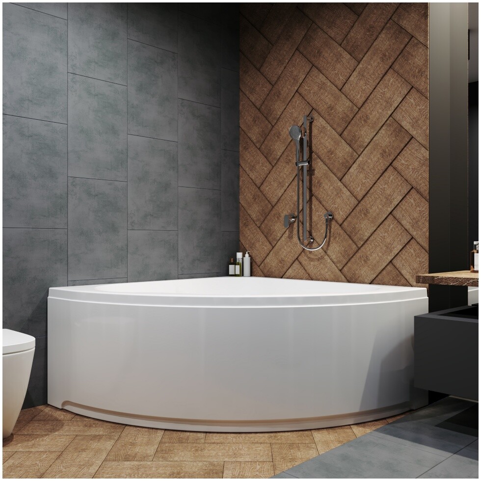 Ванна акриловая 150х150 см обрезанная белая 1ACReal Moscow Щ0000028759 - изображение 4