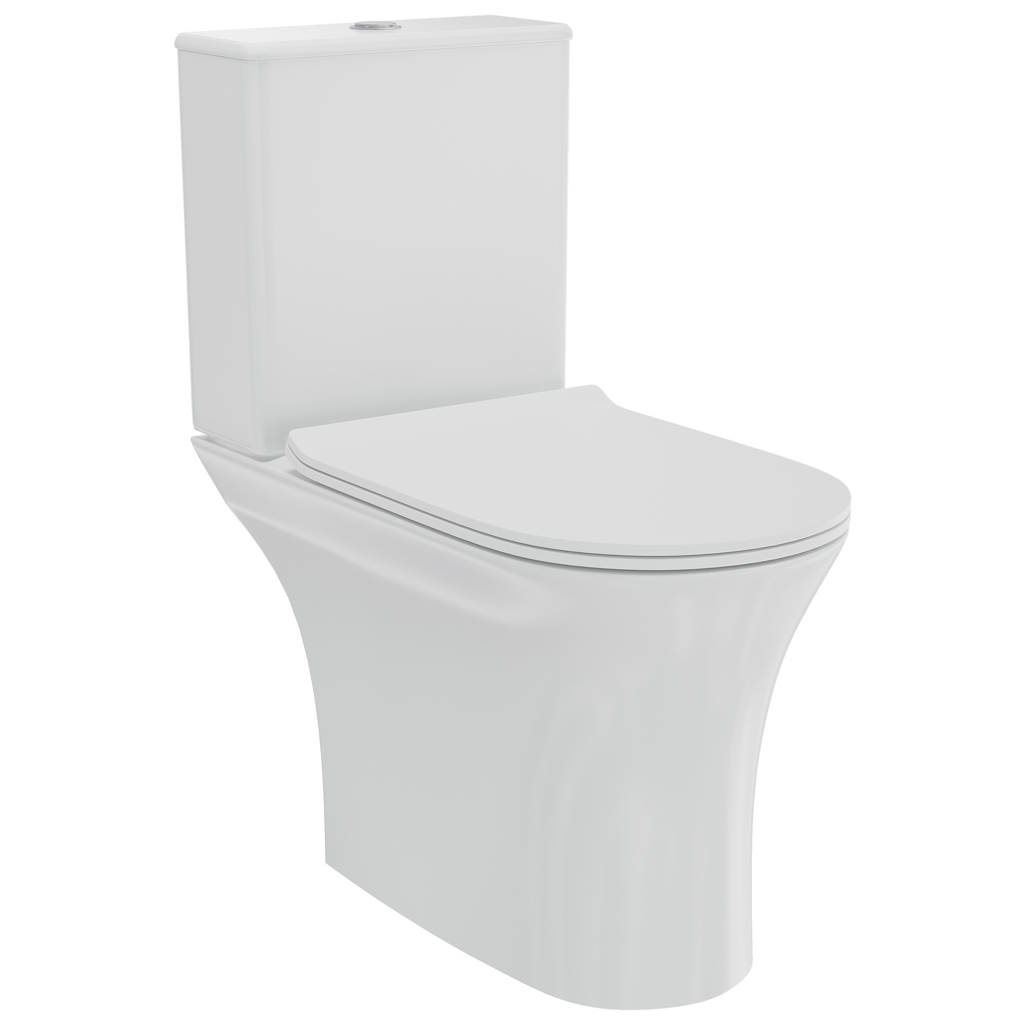 Унитаз напольный безободковый белый Creto Cer C3 1003-002Cer-C3W