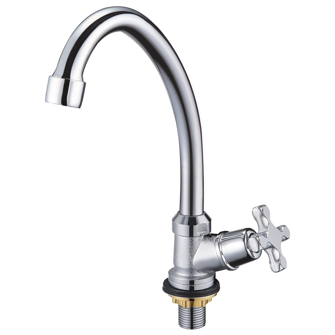 Кран для кухни вентильный хром Solone JIK1-A102-A