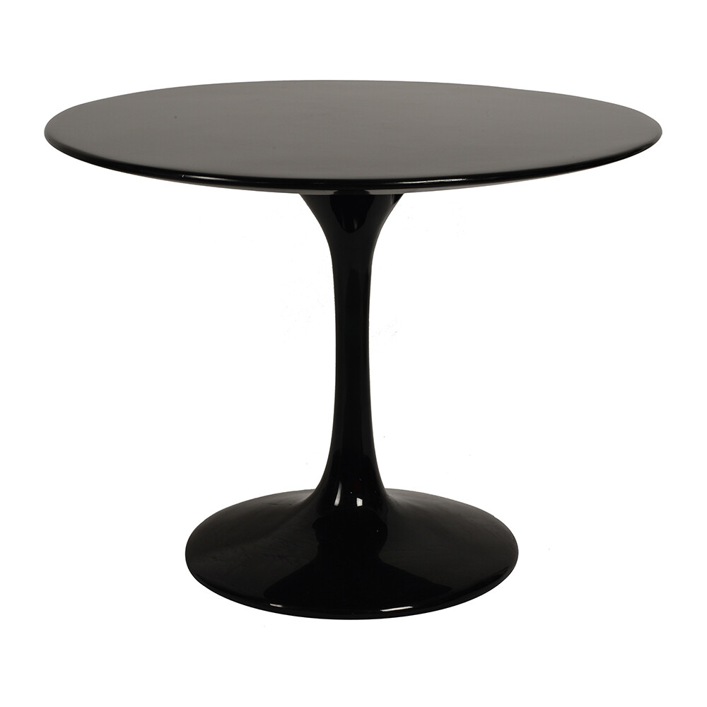 Журнальный столик черный круглый Eero Saarinen Style Tulip Table