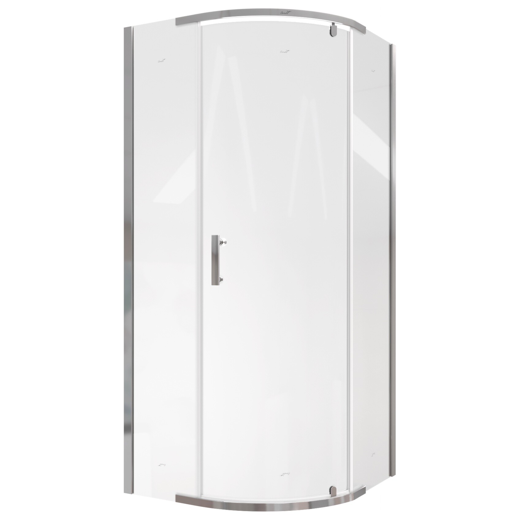 Душевой уголок четверть круга 90x90 см хром Cerutti SPA Korra Z90T