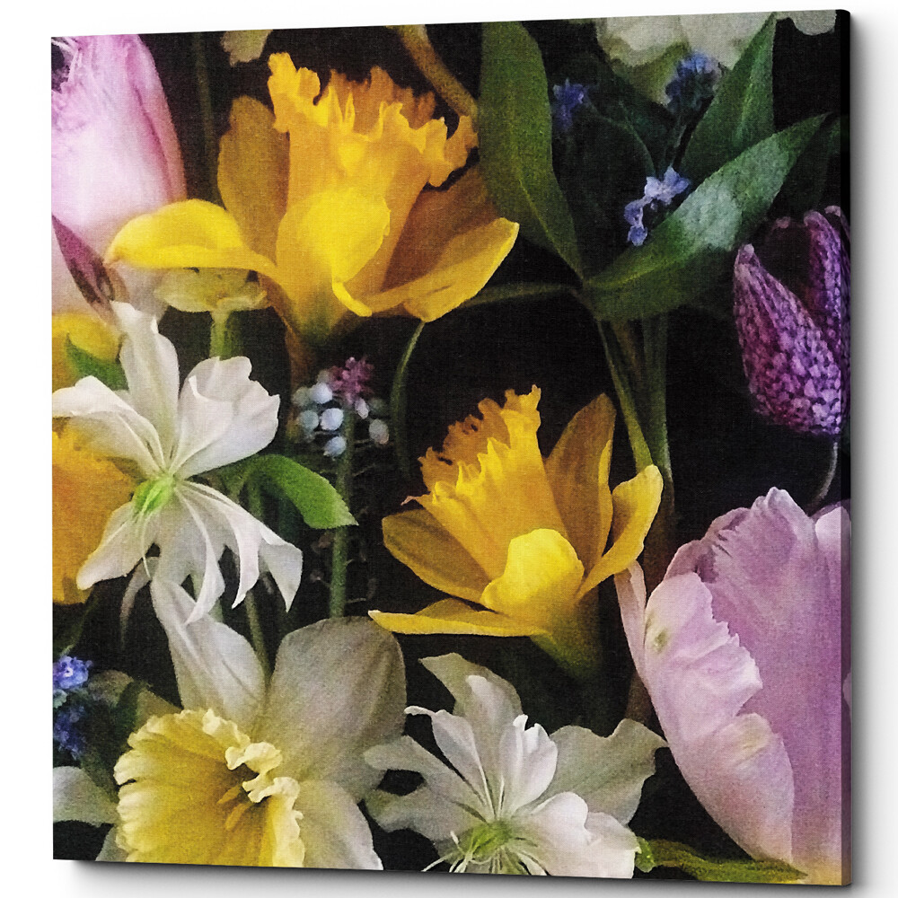 Картина на холсте 60х60 см разноцветная Daffodie