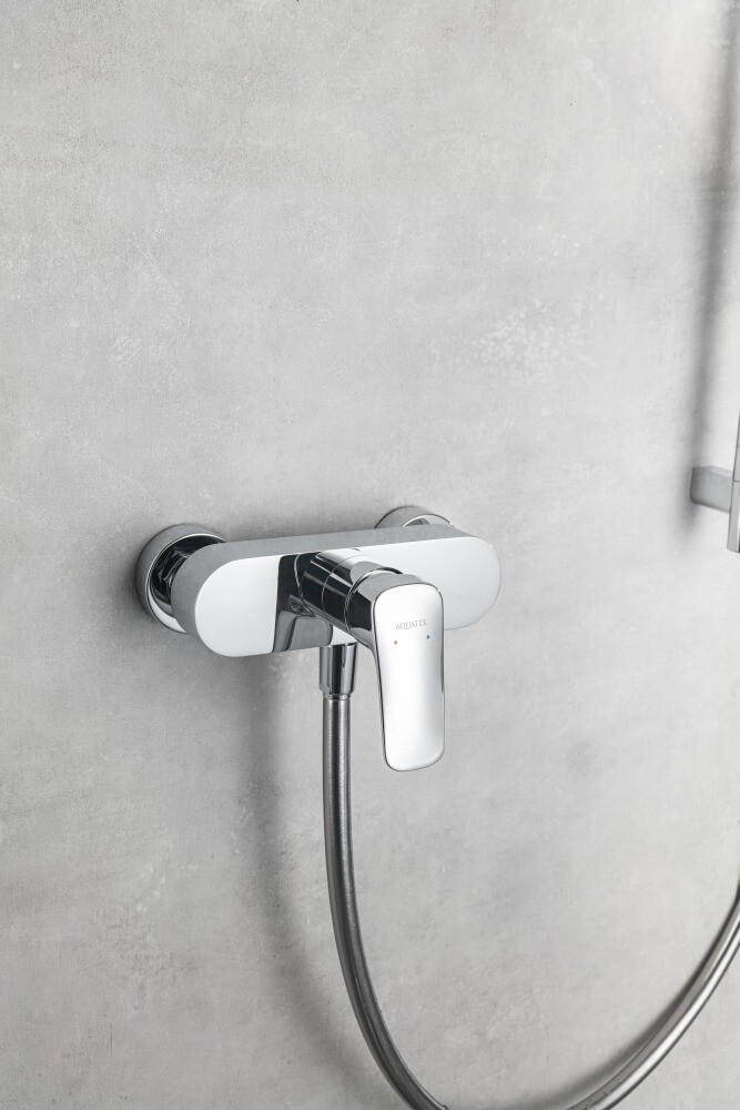 Душевой комплект с лейкой и смесителем хром Aquatek "Вега" AQ1032CR - изображение 6