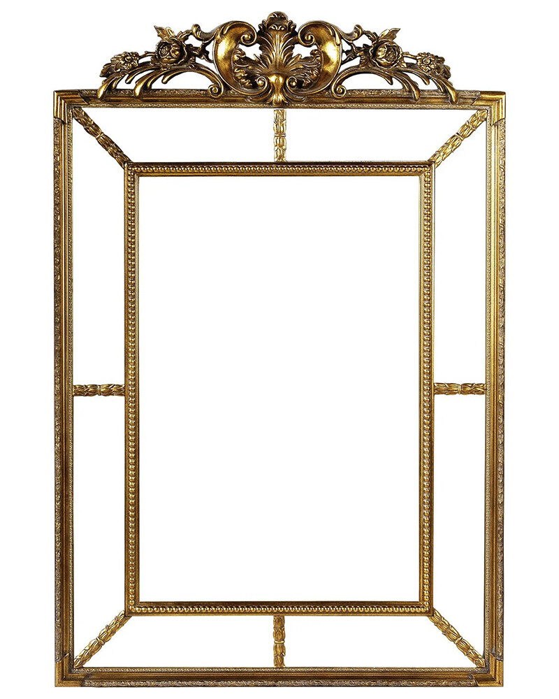 Зеркало прямоугольное настенное золото &quot;Ланкастер&quot; Antique Gold