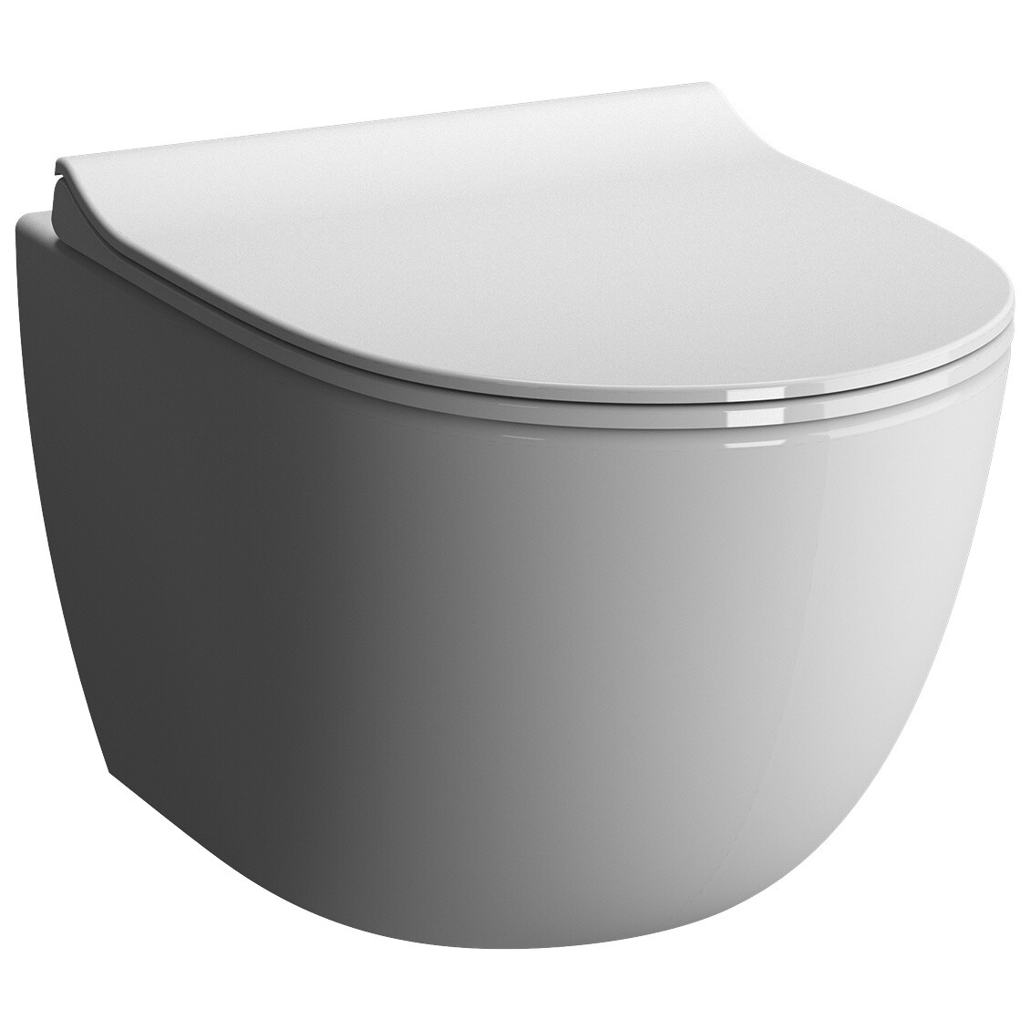 Унитаз подвесной безободковый с микролифтом белый Vitra Sento Rim-Ex 7748B003-0075