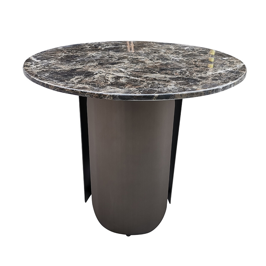 Кофейный столик круглый 60 см коричневый Inger