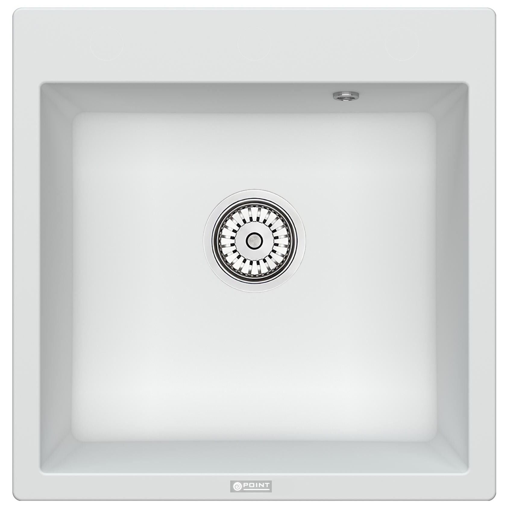 Мойка кухонная кварцевая белая Point &quot;Бинга 60&quot; PN3003W