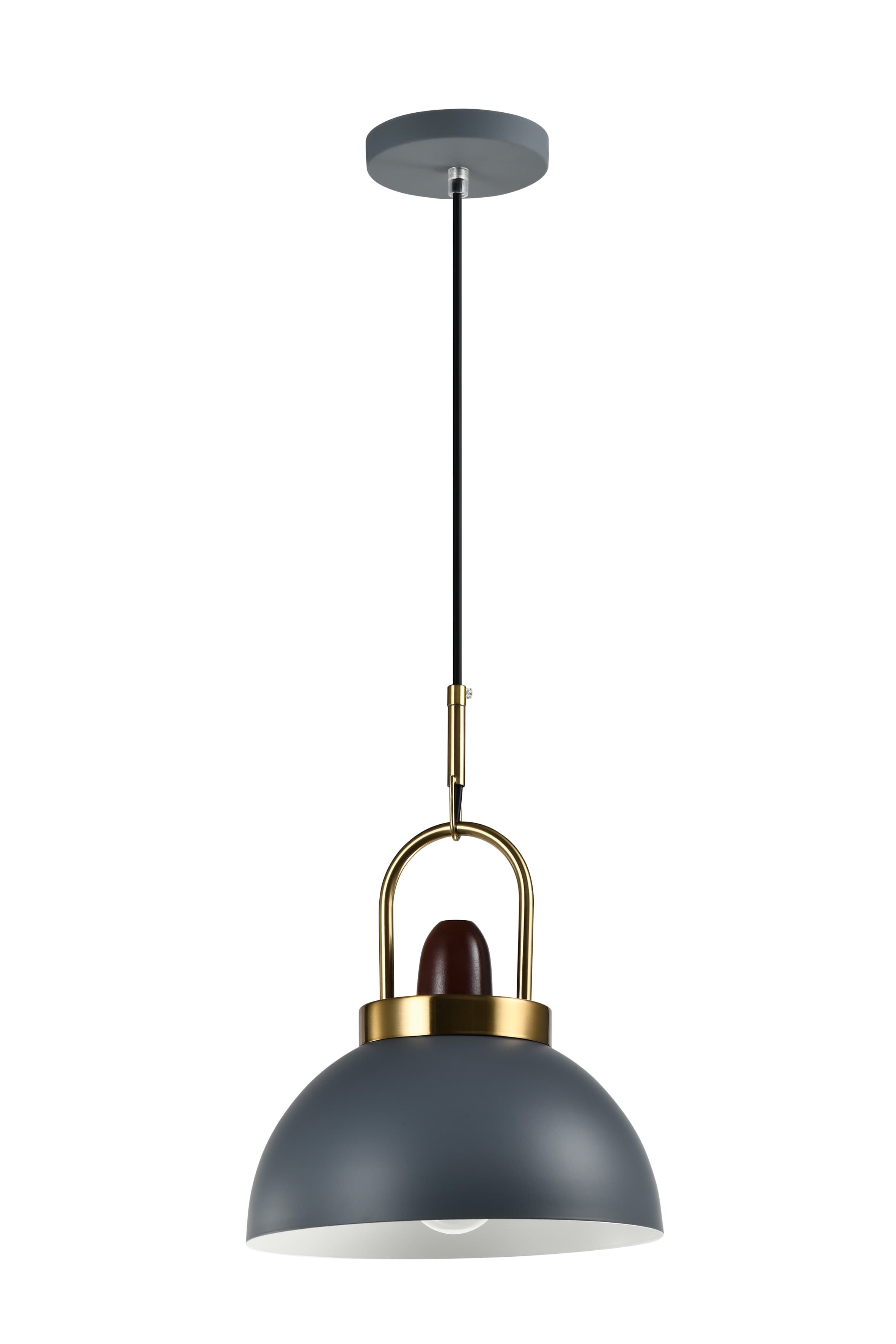 Светильник подвесной серый Ravenna V10446-1P