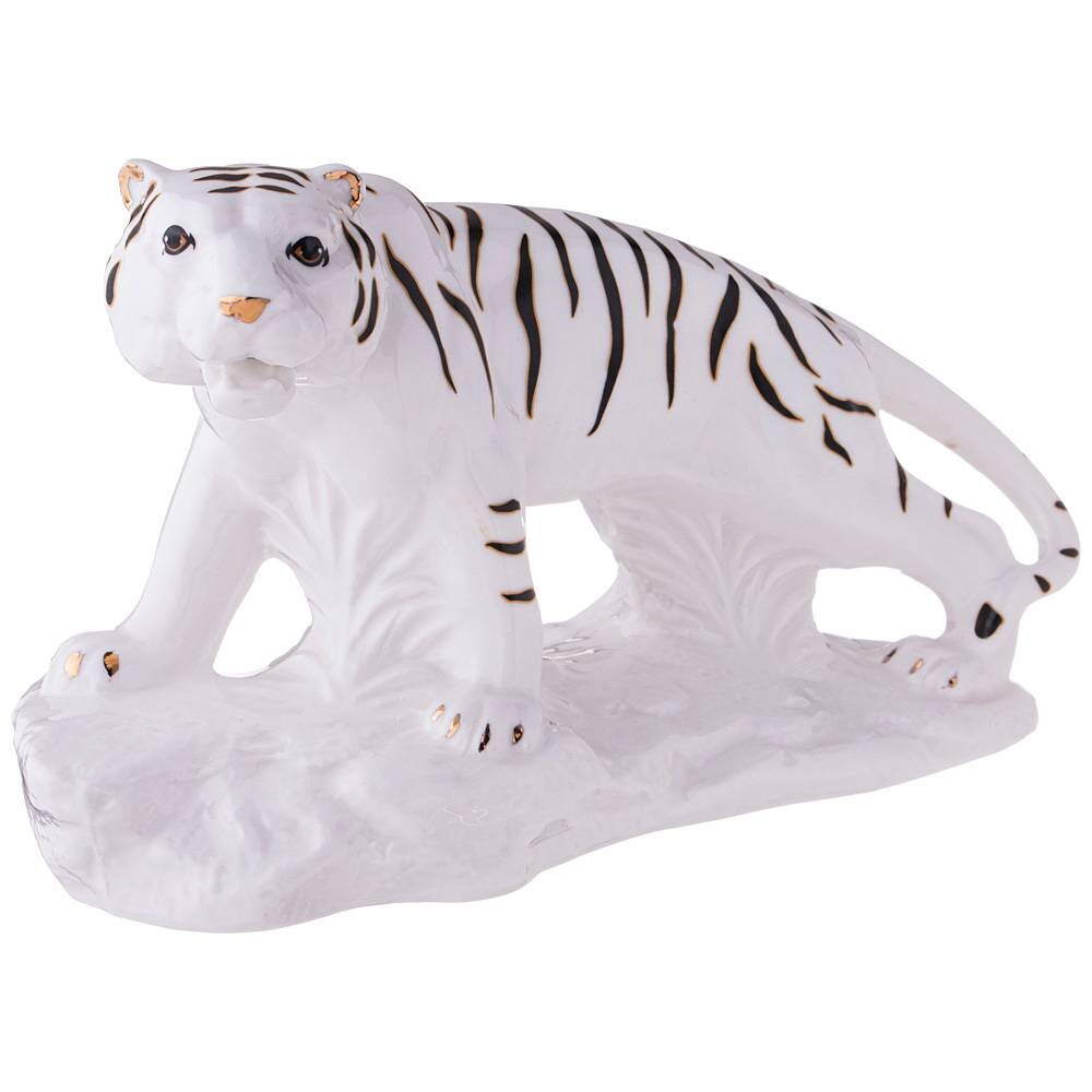 Статуэтка фарфоровая декоративная 19 см &quot;Белый тигр&quot;
