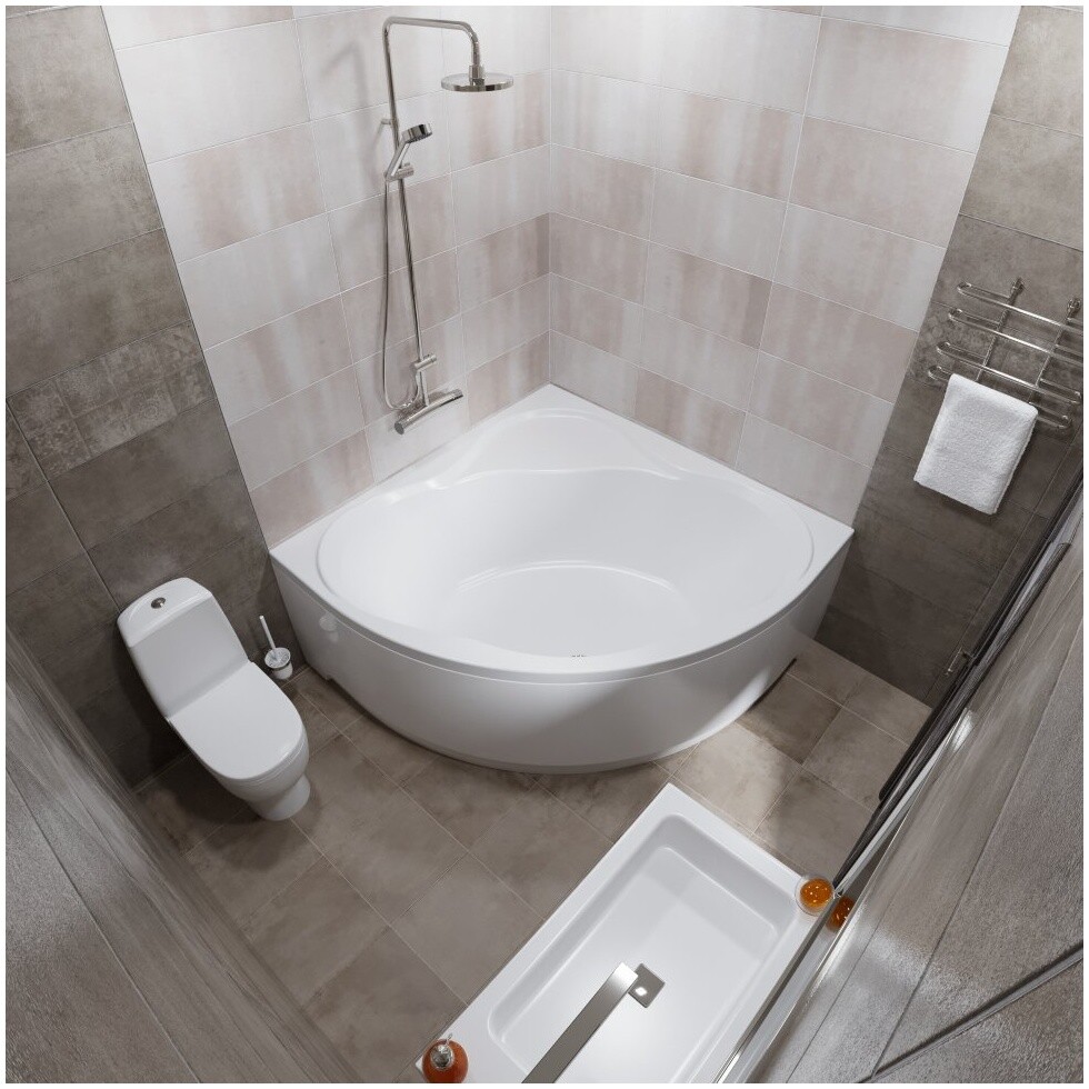 Ванна акриловая 140х140 см обрезанная белая Triton "Грация" Щ0000048049 - изображение 4