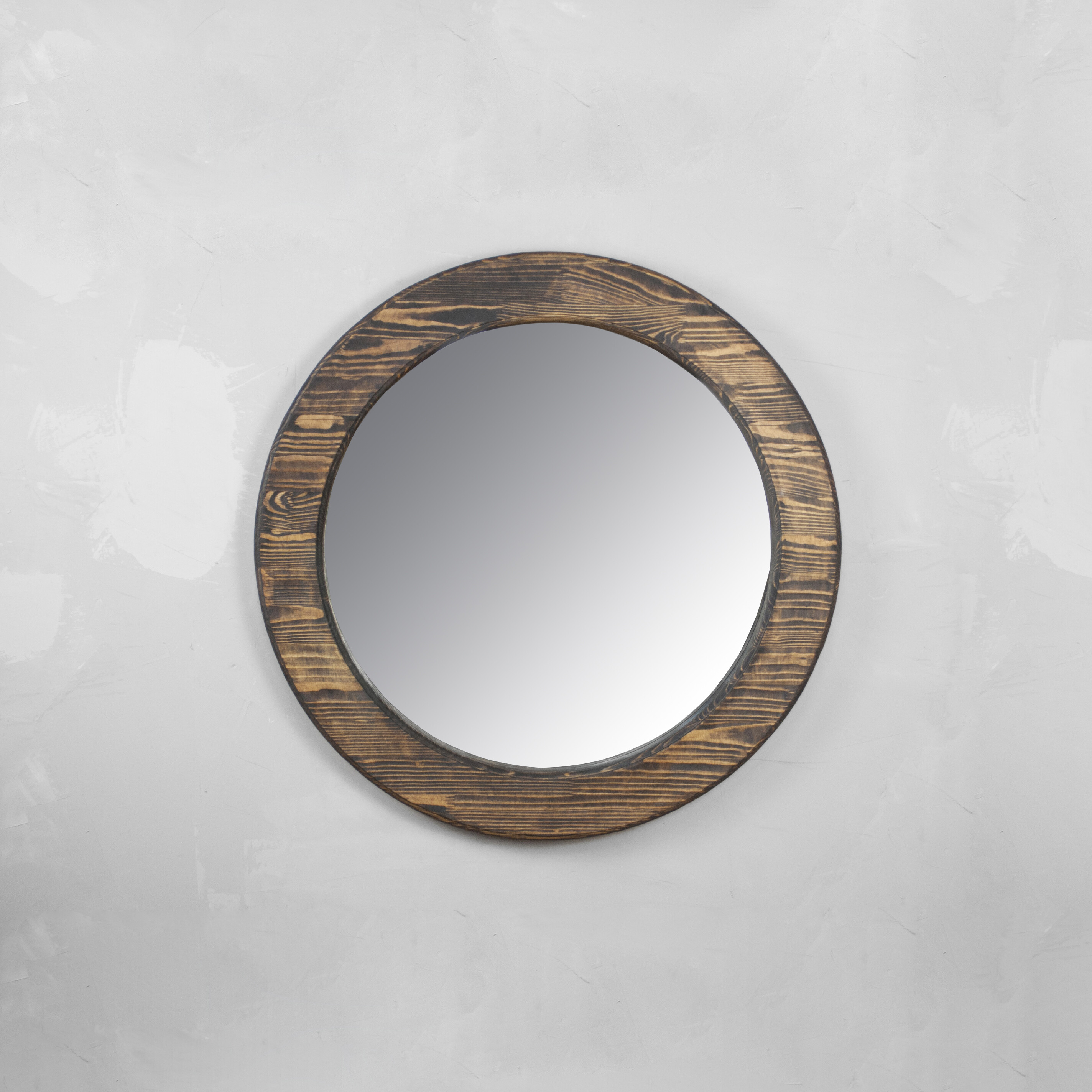 Зеркало настенное круглое венге Round 40