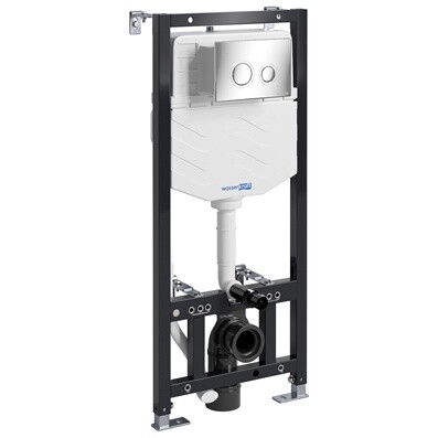 Инсталляция для унитаза с кнопкой Wasserkraft Aller 10TLT.010.ME.CH01