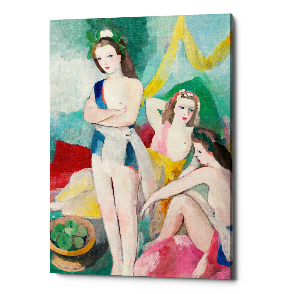 Картина на холсте 50х75 см разноцветная &quot;Балерины на отдыхе&quot;