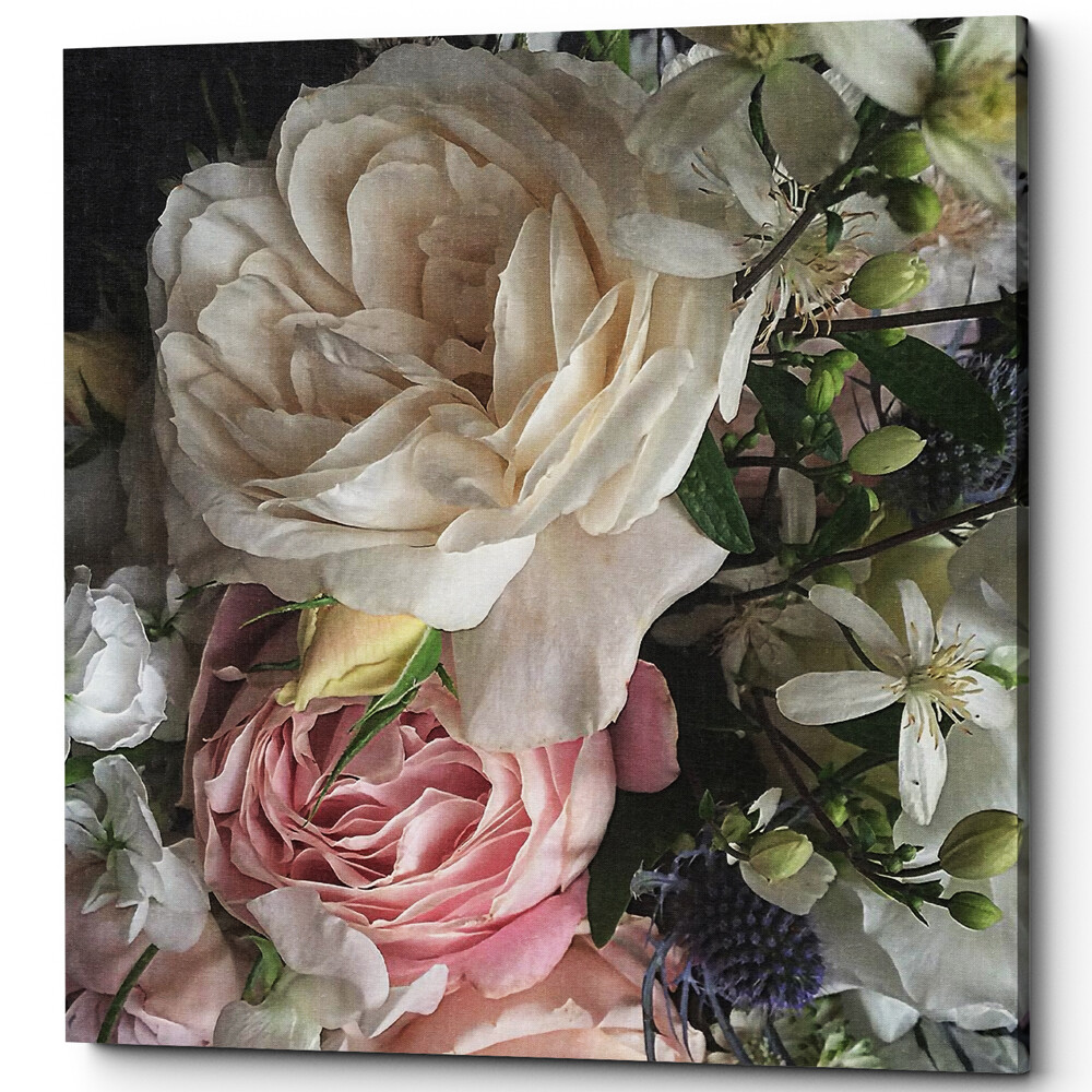 Картина на холсте 60х60 см разноцветная Veiled Rose