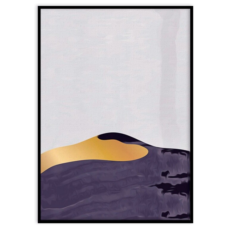 Постер на холсте в черной раме светло-фиолетовый &quot;Природа&quot; №320 18-0169-50х70