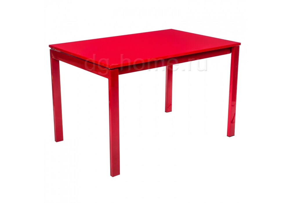 Обеденный стол раздвижной красный 120-160 см LMT-102