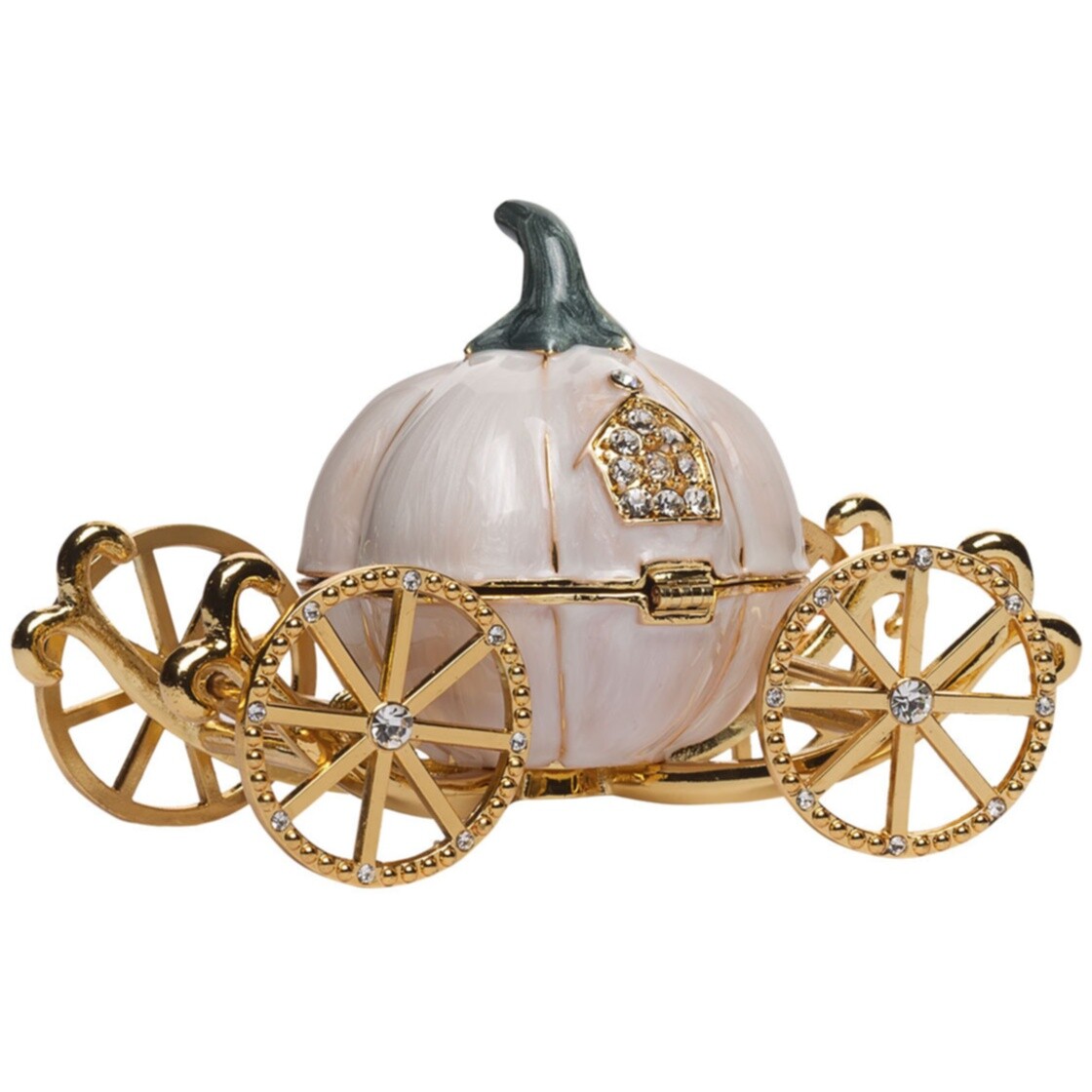 Шкатулка для украшений Coach розовая с золотыми колесами