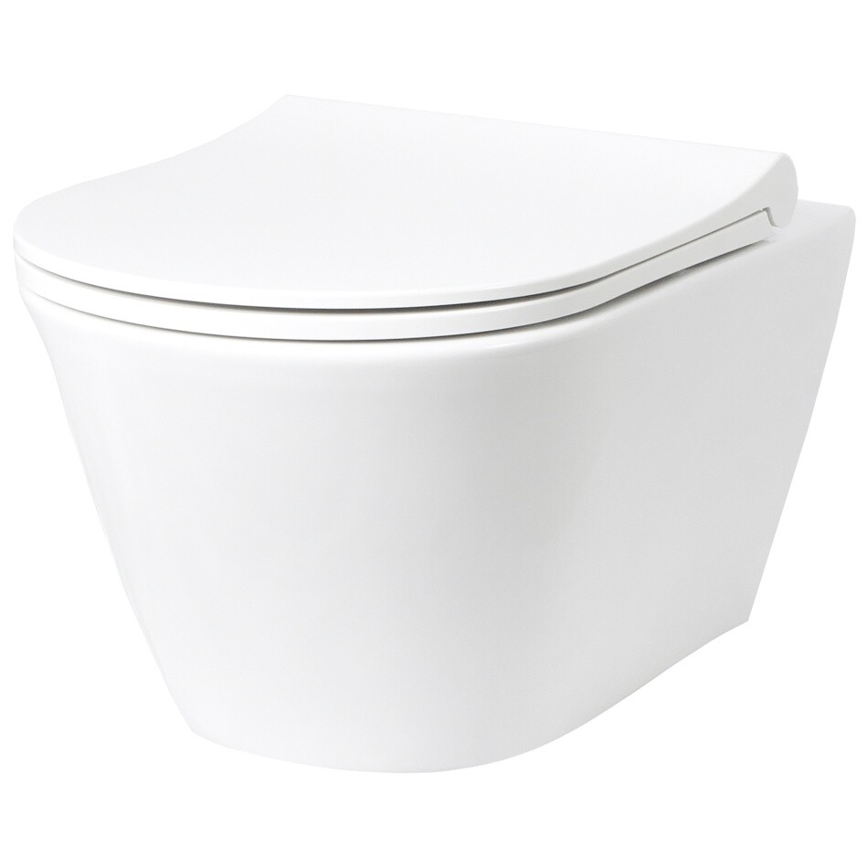 Унитаз подвесной безободковый белый Creto Logan L3 1003-001-L3W - изображение 4