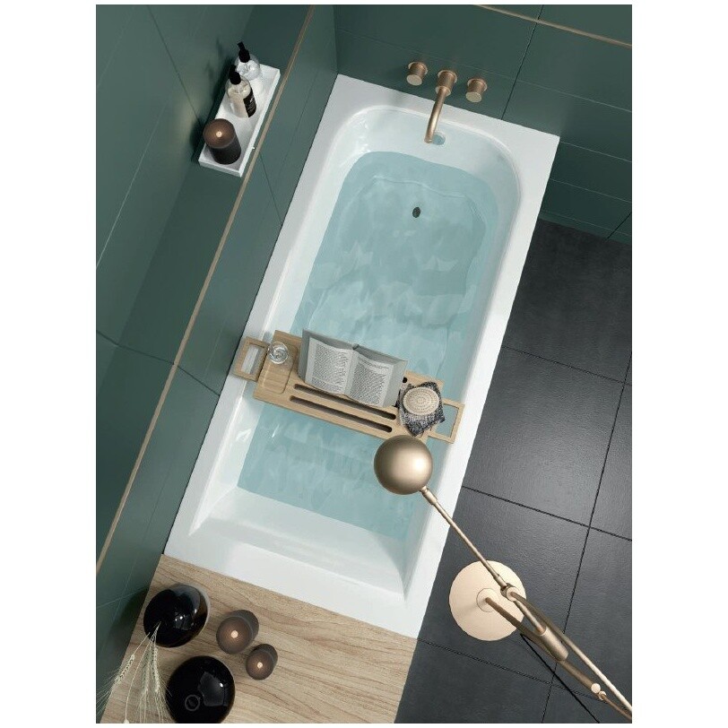 Ванна из литьевого мрамора прямоугольная 70х160 см белая Creto Venezia 1-1112 - изображение 6