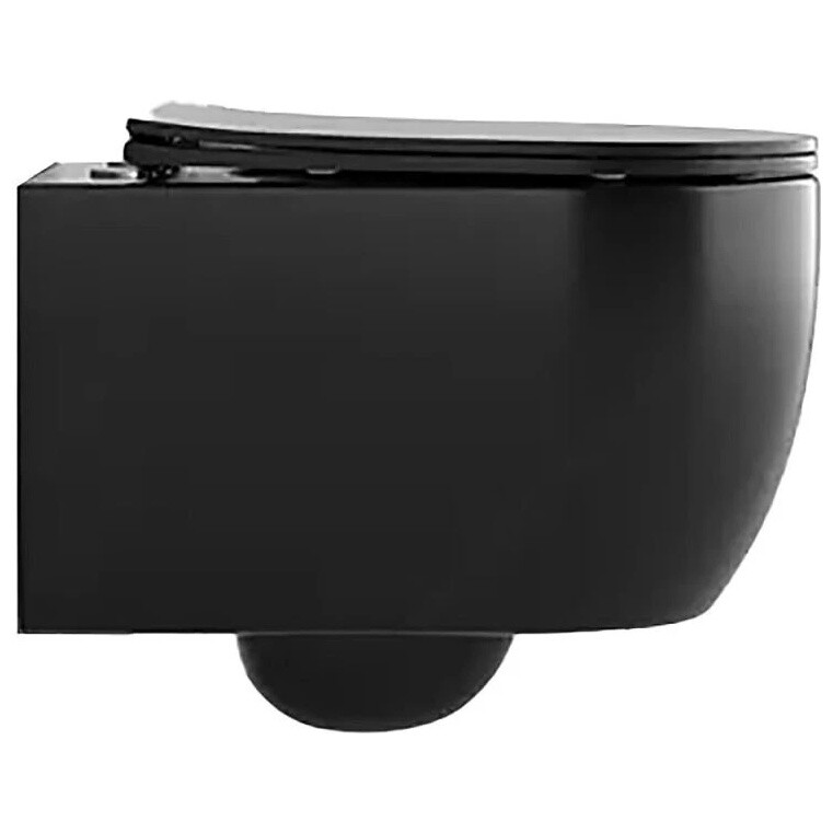 Унитаз подвесной безободковый черный матовый Cerutti SPA Oglio Aria MB CT9239