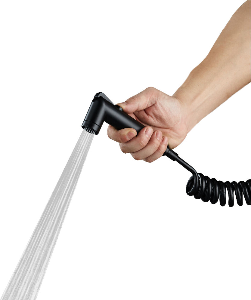 Лейка для гигиенического душа круглая пластиковая черная Stworki "Эстерсунд" ES-17b - изображение 4