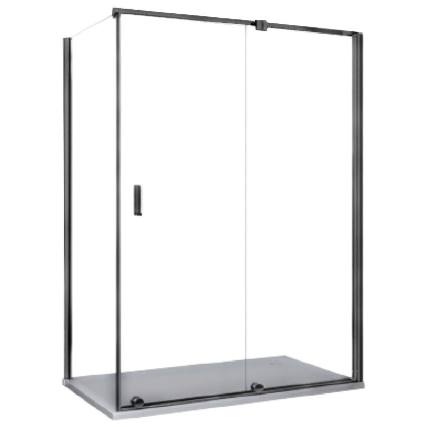 Душевой уголок прямоугольный 90x120 см черный Cerutti SPA Premiata B120-8