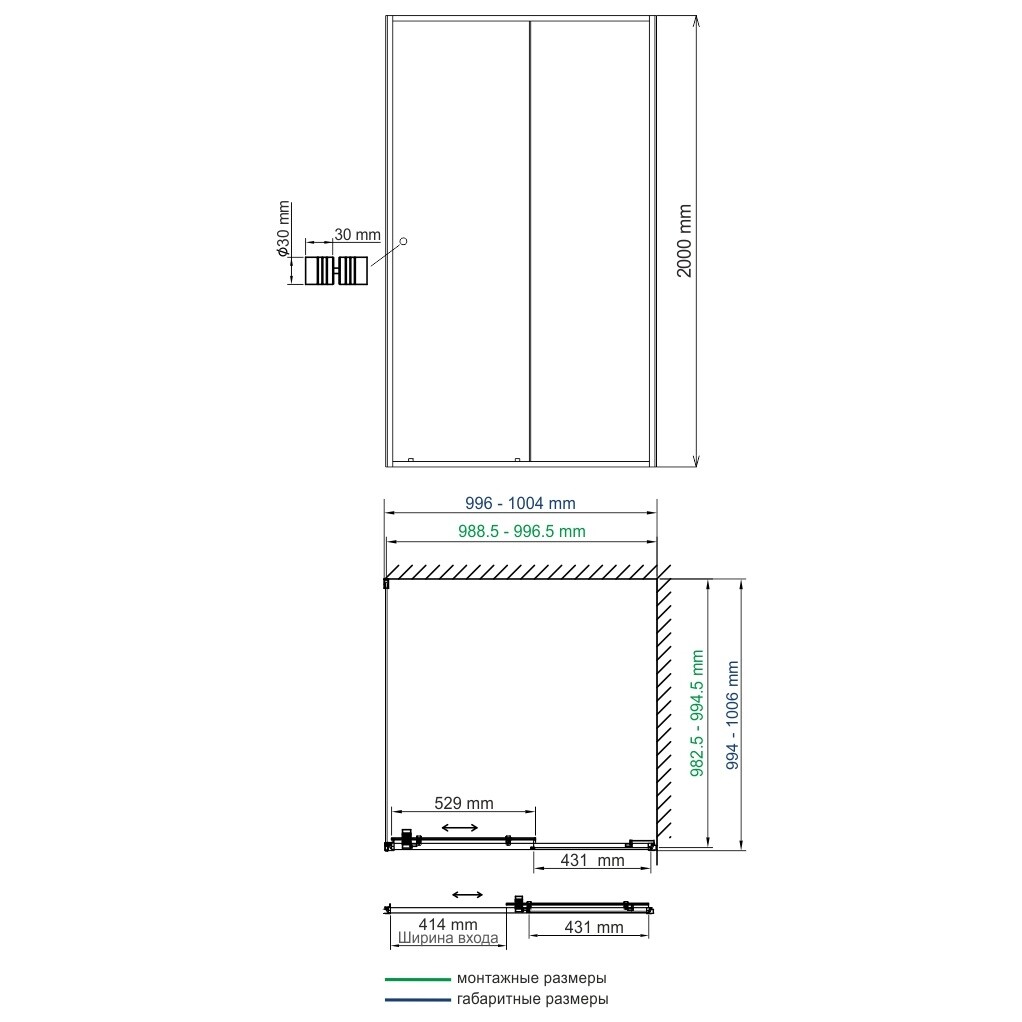 Душевой уголок квадратный 100х100 см белый Wasserkraft Rhin 44S19 - изображение 15