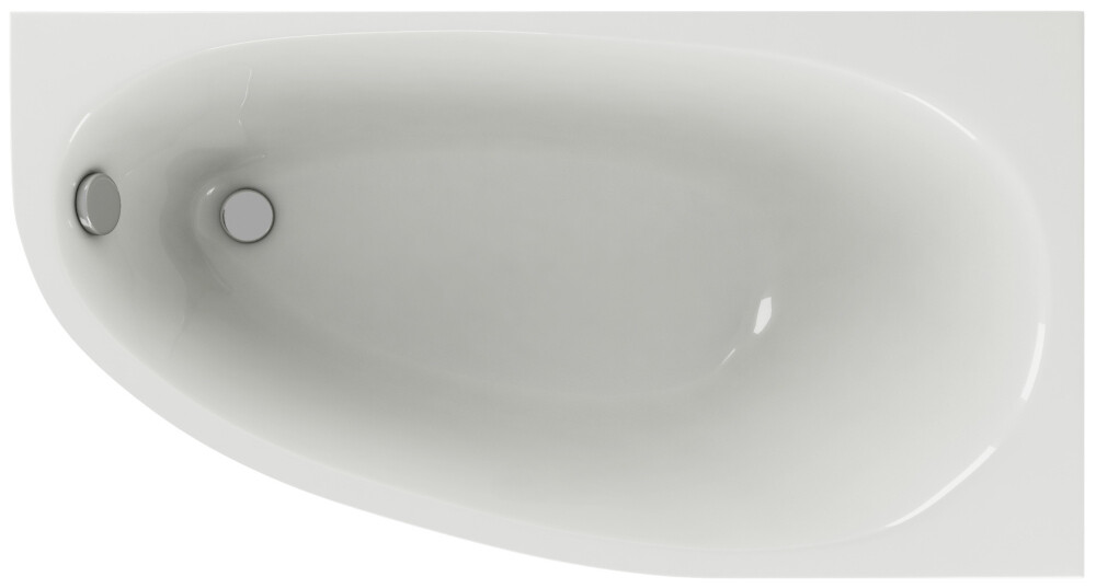 Ванна акриловая ассиметричная правая 150х90 см белая Aquatek &quot;Дива&quot; DIV150-0000002