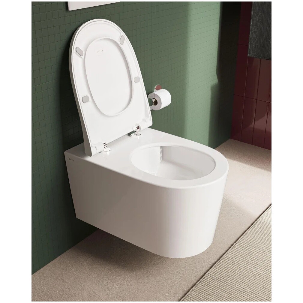 Унитаз подвесной безободковый белый VitrA Nest QuantumFlush 7870B403-0075 - изображение 10