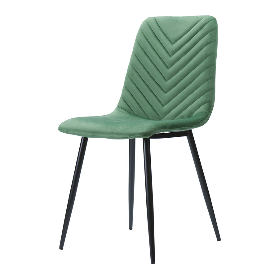 Кухонный стул со спинкой зеленый Clifford