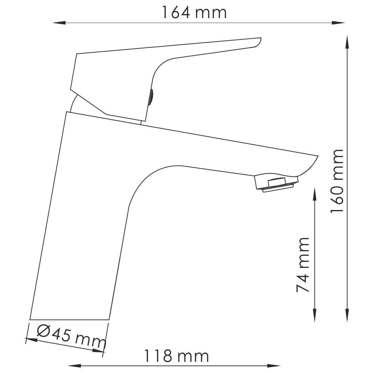 Смеситель для раковины из латуни хром Wasserkraft 4503 - изображение 11