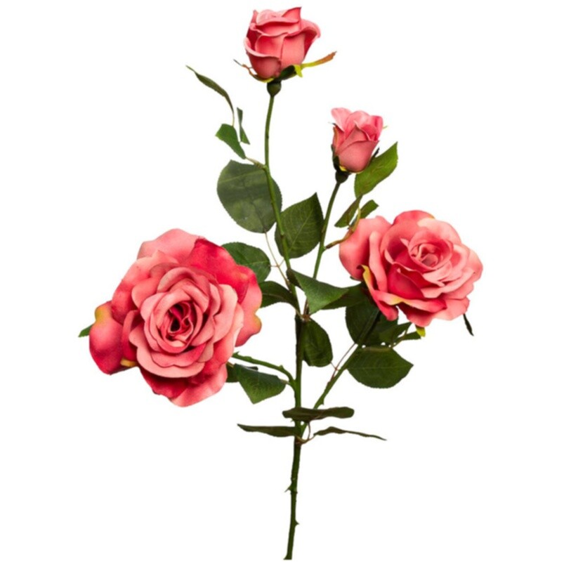 Искусственный цветок &quot;Роза&quot; нежно-розовая 80 см (12)
