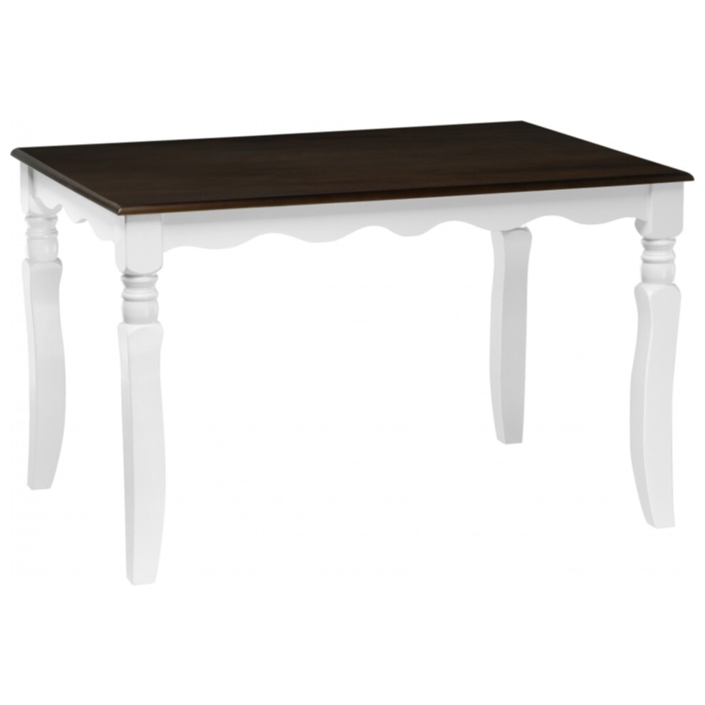 Обеденный стол деревянный коричневый, белый Provance
