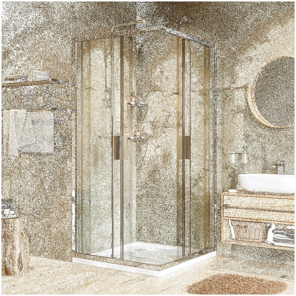 Душевой уголок квадратный 80х80 см хром Wasserkraft Lippe 45S02 - изображение 7