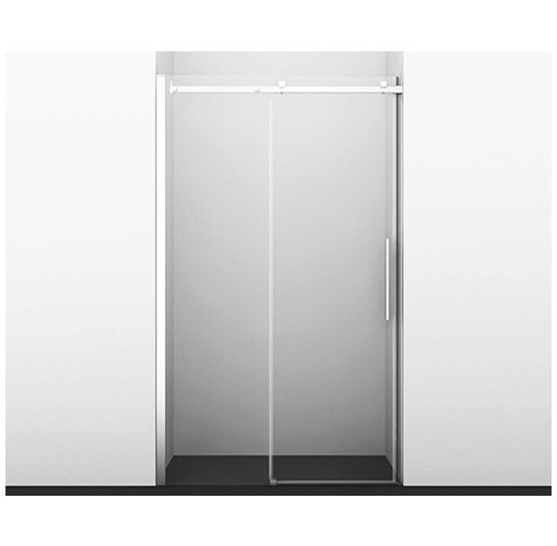 Душевая дверь раздвижная 120х200 см прозрачная, хром Wasserkraft Alme 15R05