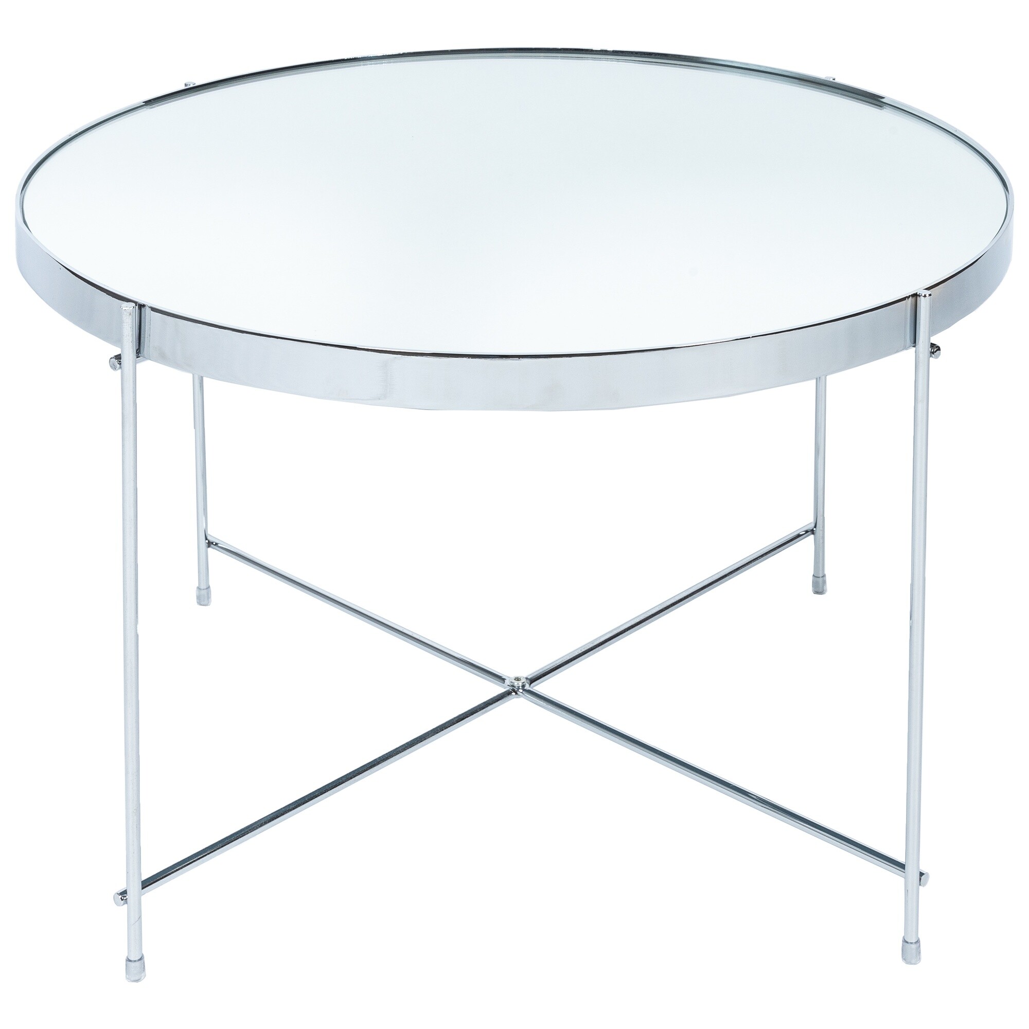 Приставной столик серебряный 38х63 см Gatsby L Silver MH05-M505-10