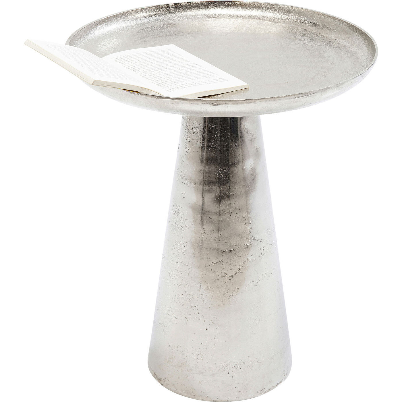 Приставной столик металлический серебро Plateau 83467