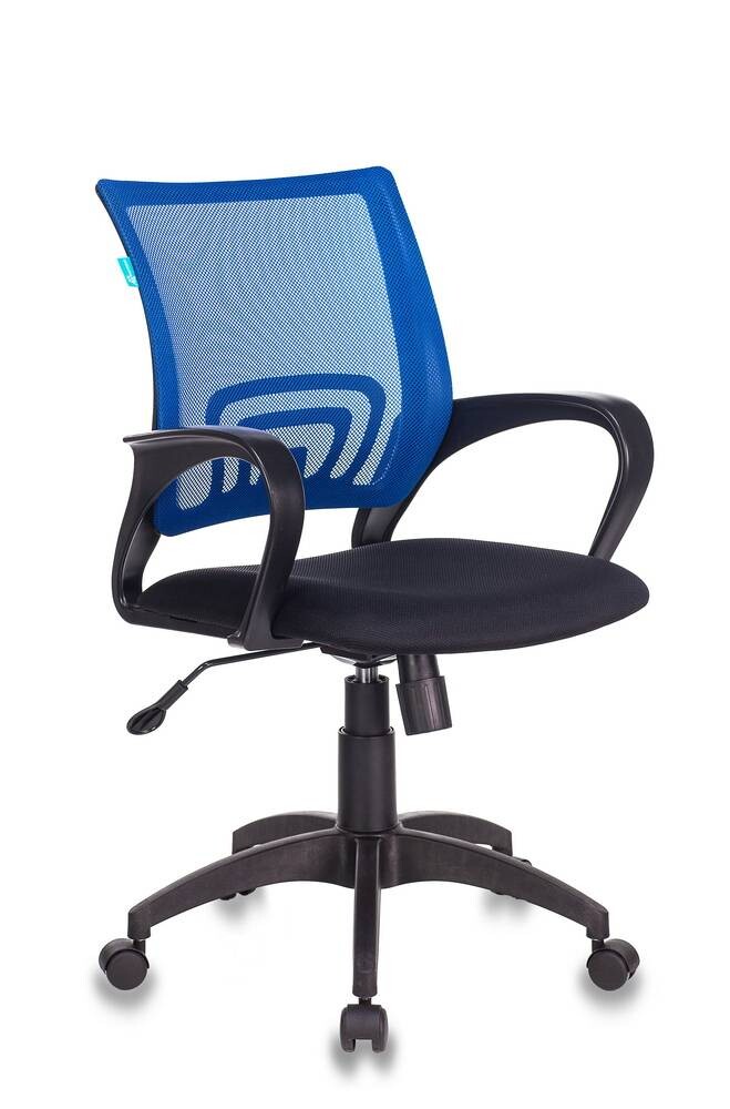 Кресло офисное синее с сеткой &quot;Бюрократ&quot; CH-695N