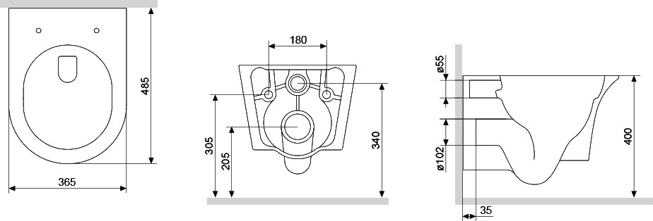 Унитаз белый Stworki "Вестерос" HCVST1700SC с инсталляцией ProLT 0026-2020 и белой кнопкой 0052 - изображение 4