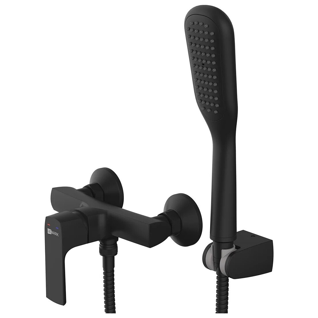 Смеситель для душа черный Lemark Ursus LM7203BL