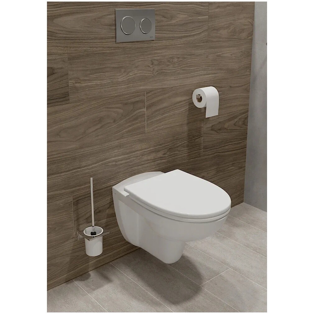 Унитаз подвесной с инсталляцией и кнопкой смыва хром Vitra S10 Spinflush 9842B003-7206 - изображение 5