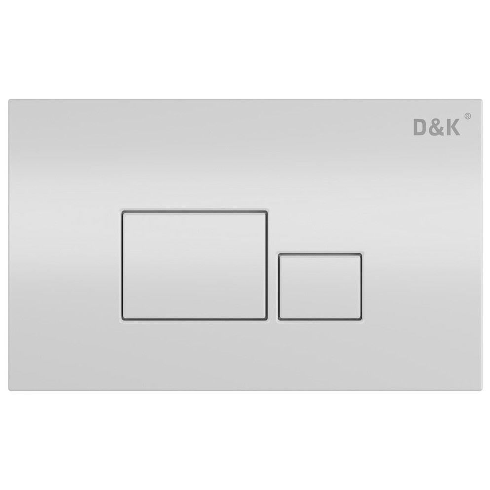Клавиша смыва механическая белая D&K Quadro DB1519016