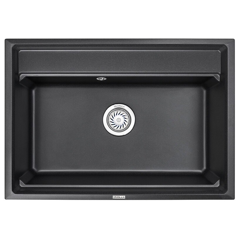 Мойка кухонная кварцевая черная Granula KS-7301 черный