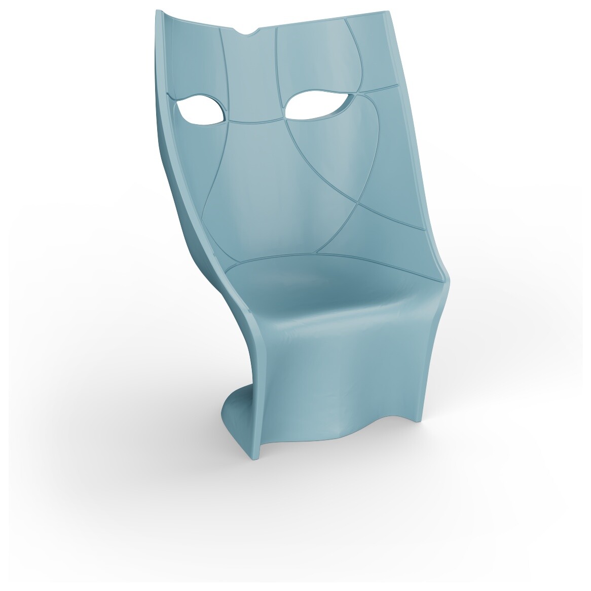 Кресло пластиковое бирюзовое Somf F