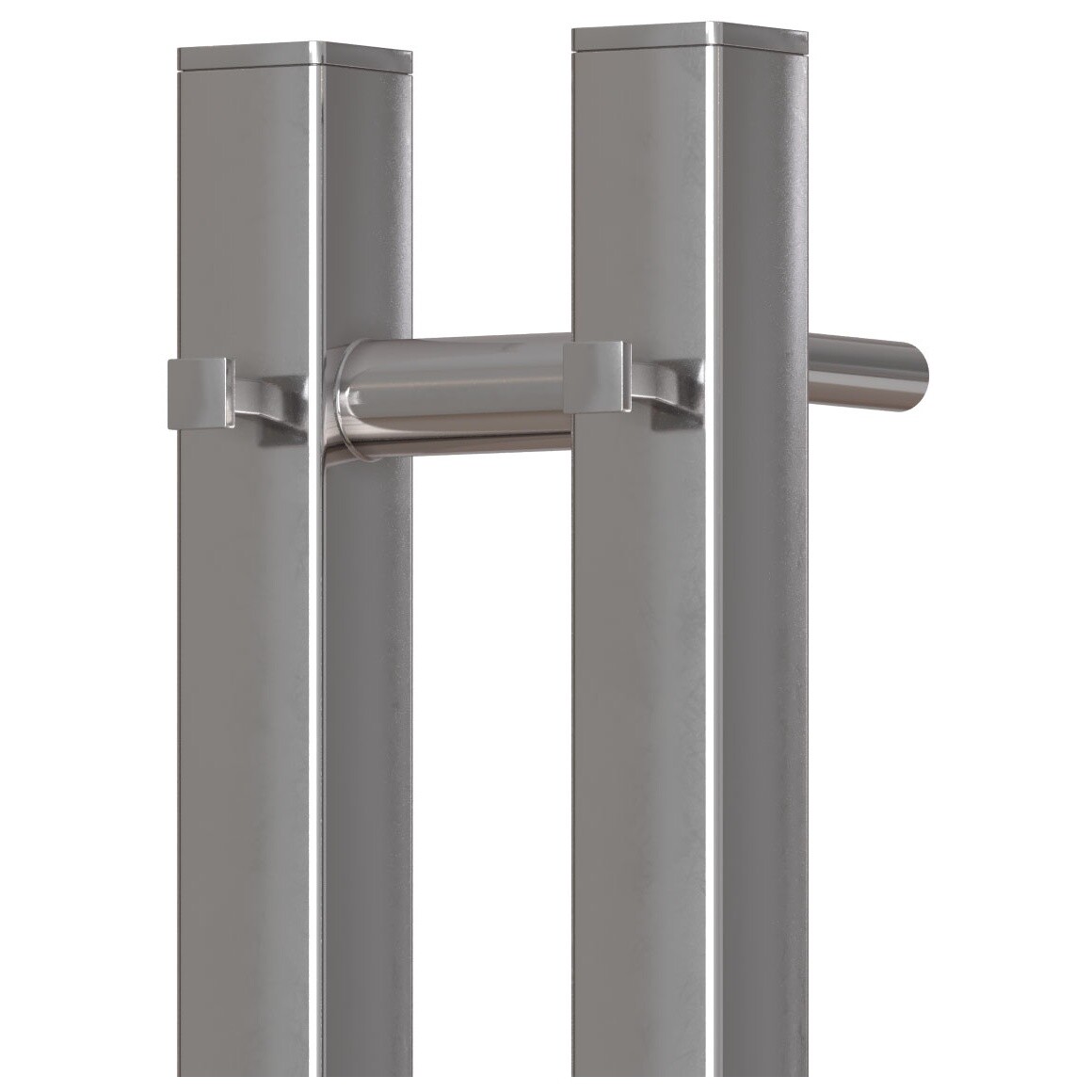 Полотенцесушитель электрический 80х120 см с диммером справа хром Point "Гермес" PN13812 П3 - изображение 4