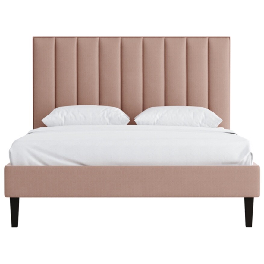Кровать двуспальная 180 см розовая Beauty Queen K00210