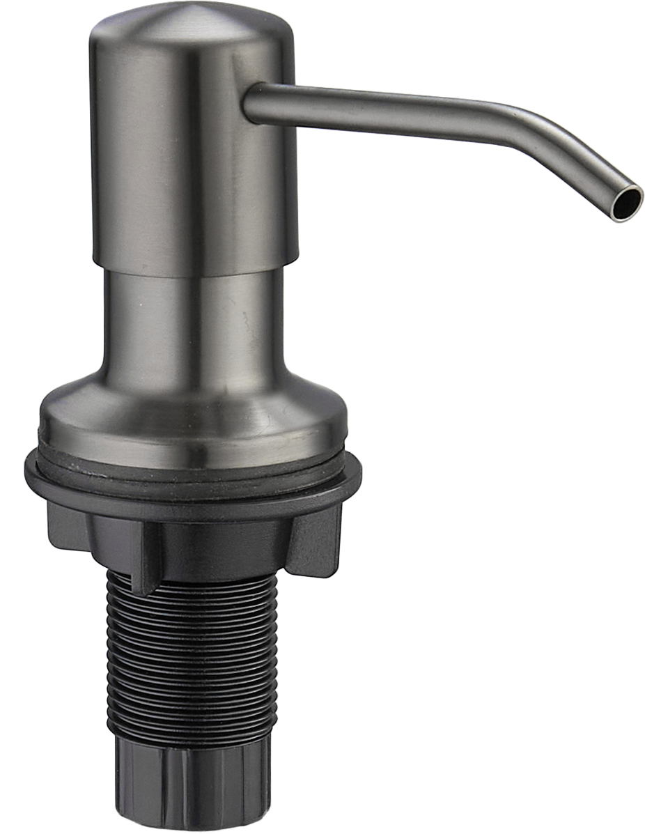 Мойка кухонная темный хром Domaci "Равенна" PVD DMB-117A со смесителем DCB 7015 черный - изображение 6