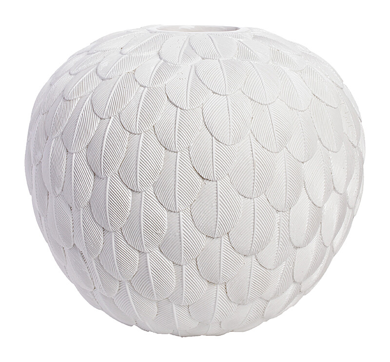 Ваза белая декоративная 48х18 см Elegant White
